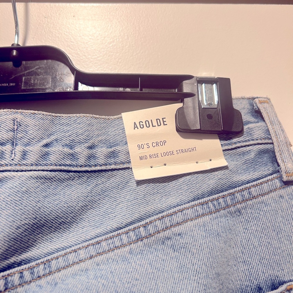 NWT AGolde 90s mid-rise loose straight jeans - Picture 3 of 6